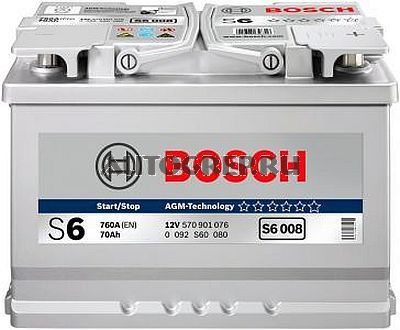 AGM Bosh аккумулятор